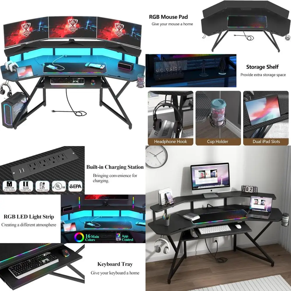 Large Gaming Desk W…