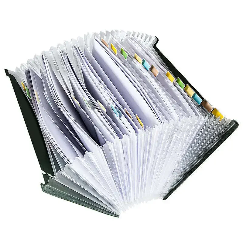 A4 Accordion Folder for Office File Cabinet, Clear Index Labels, Expandindo Document Organizer, File Organizer