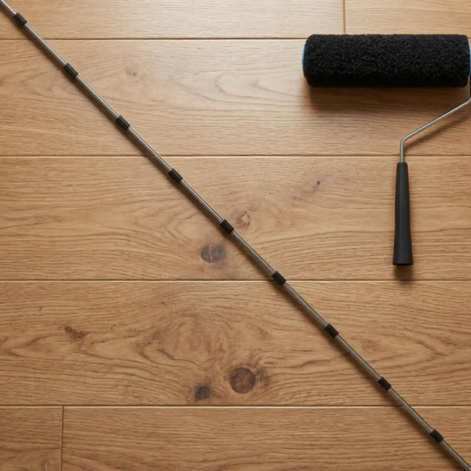 Paint Roller with Extension Rod for Smooth Latex Paint Application on Walls and Ceilings at Home