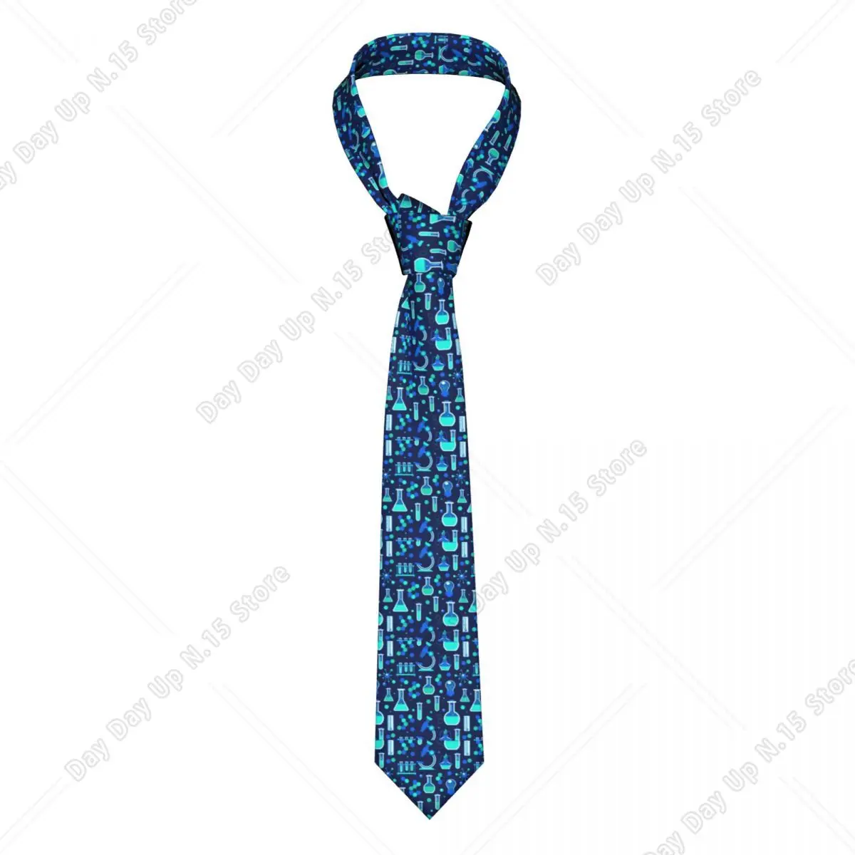 Custom Science Stuff Chemistry Laboratory Necktie Men Personalized Silk Math Physical Chemical Biology Neck Ties for Wedding