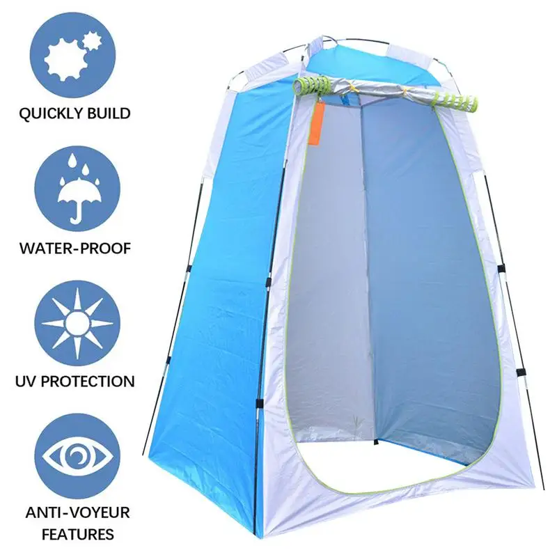 Imagem -04 - Portátil Pop-up Privacy Shower Tent Espaçoso Vestiatório para Camping Pesca Caminhadas Praia wc ao ar Livre Banheiro