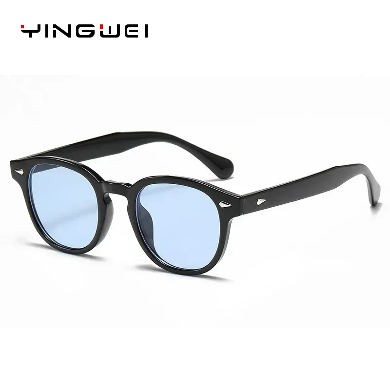 

Quality New Retro Punk Leopard Rivets Round Sunglasses for Women Men UV400 Protection