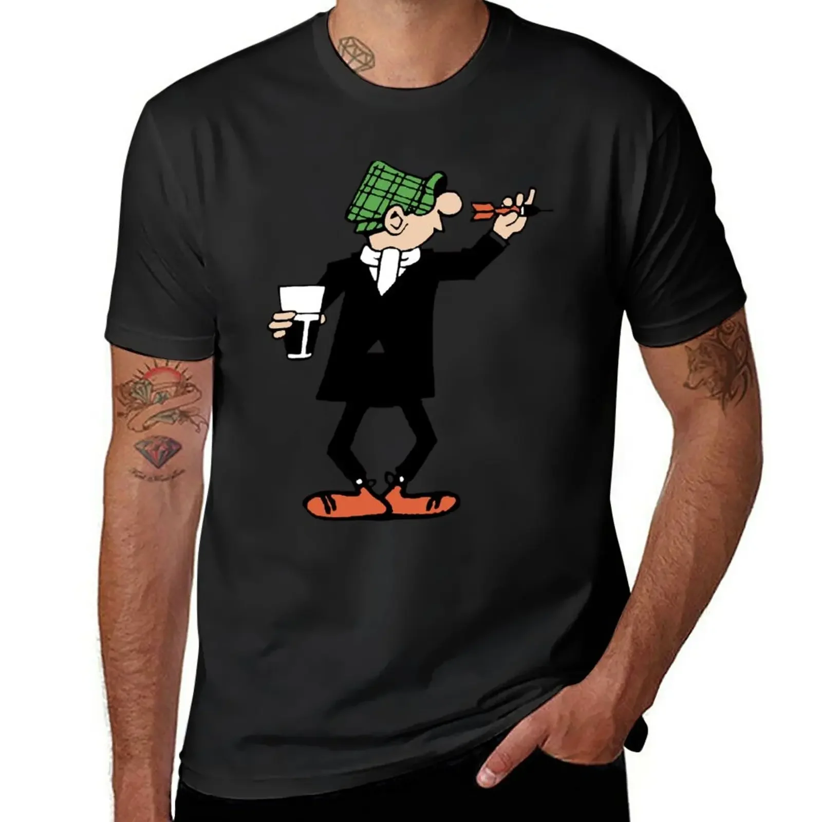 

New ANDY CAPP DARTS T-Shirt graphic t shirt Anime t-shirt man clothes boys t shirts mens clothing