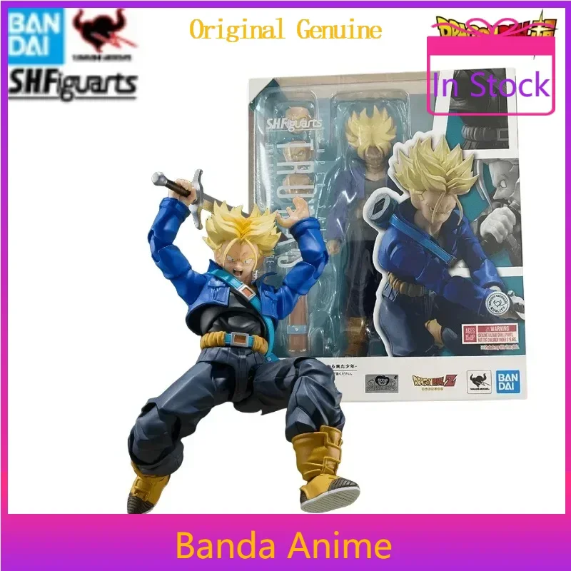 In Stock Bandai Original Dragon Ball Z S.H.Figuarts Super Saiyan Trunks The Boy From The Future Anime Figure Boxed Toys Model