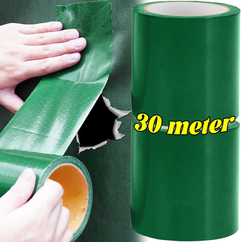 30/10 м прочная липкая лента для ремонта брезента, самоклеящиеся водонепроницаемые нашивки, уплотнительные ленты для уличной грузовика, набедренной одежде, тент для палатки