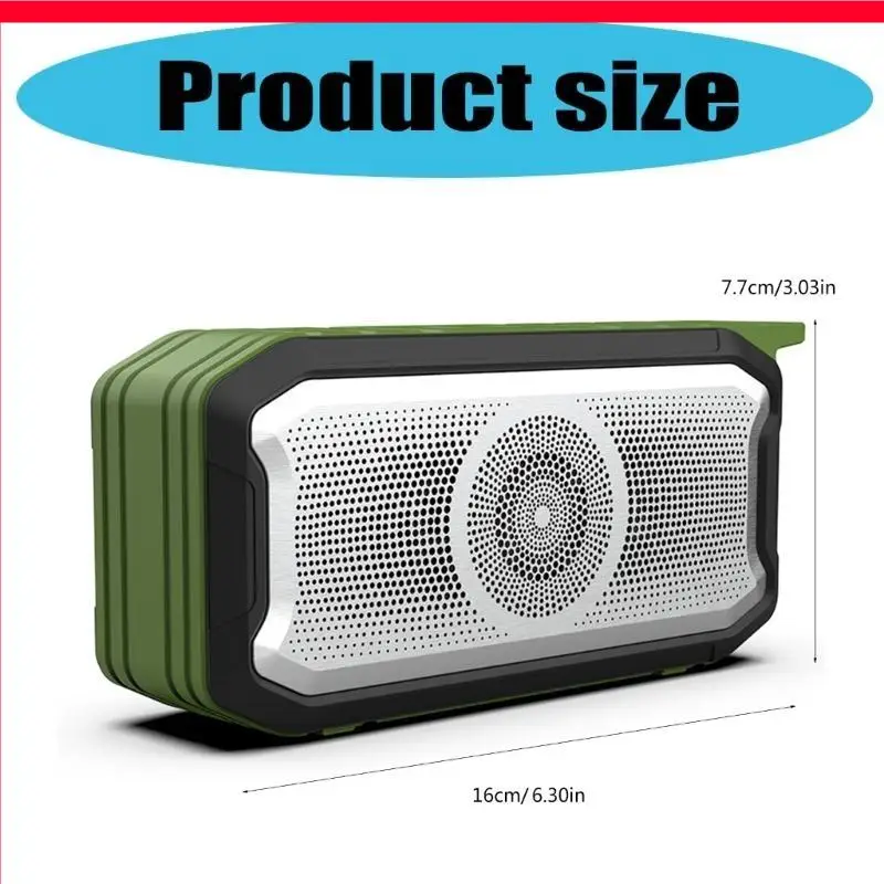 D46b Wireless Speaker IPX5 مقاوم للماء مقاوم للصدمات مقاوم للغبار 1200mAh الاقتران MIC