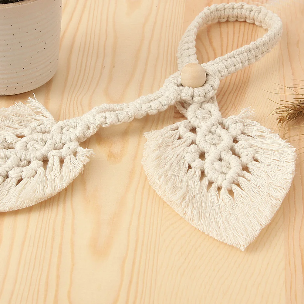 1 قطعة رباط للستائر على الطراز البوهيمي اليد محبوك حبل الزخرفية حزام قابل للتعديل لنافذة المنزل ديكور معلق إكسسوارات الستائر