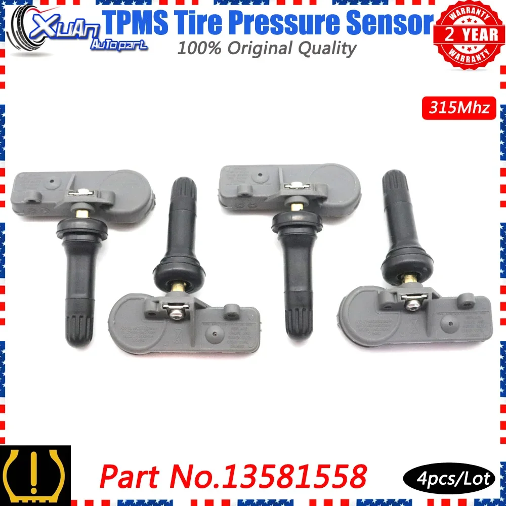 

XUAN Tire Pressure Monitor Sensor TPMS 13581558 For GMC Yukon XL Hummer H2 Pontiac G3 G5 G6 G8 Wave Saturn Aura Outlook 22854866