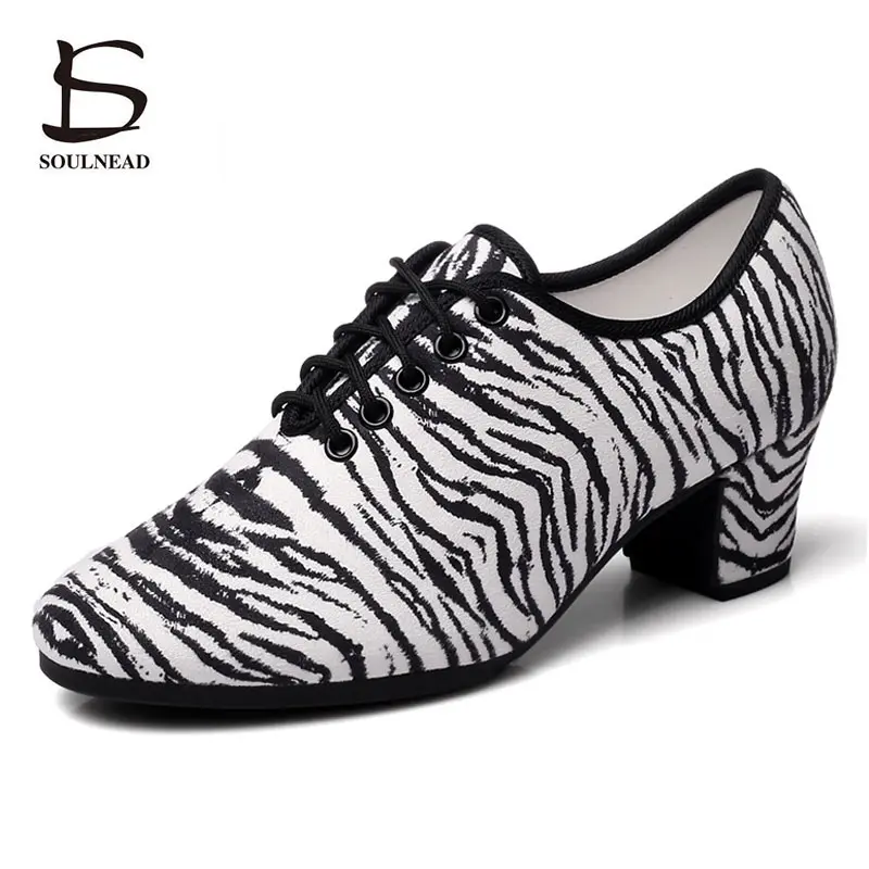 Latin Woman Dance Shoes Women Jazz Salsa Tango Shoes Ballroom Practice Female Modern Training High Heels Dancing Sneakers 34-41