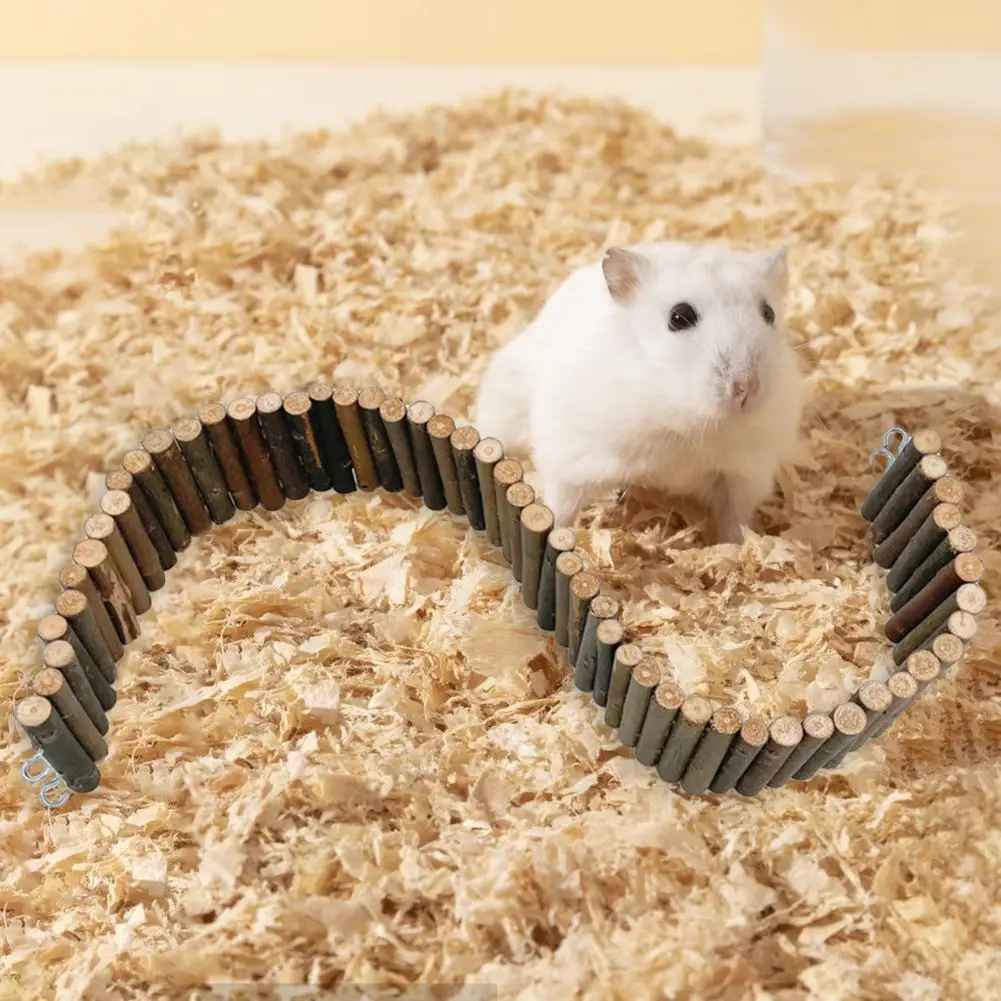 Safe Hamster Climbing Ladder Anti-scratch Relieve Boredom Creative Ladder Bridge Bunny Hamster Chewing Toys