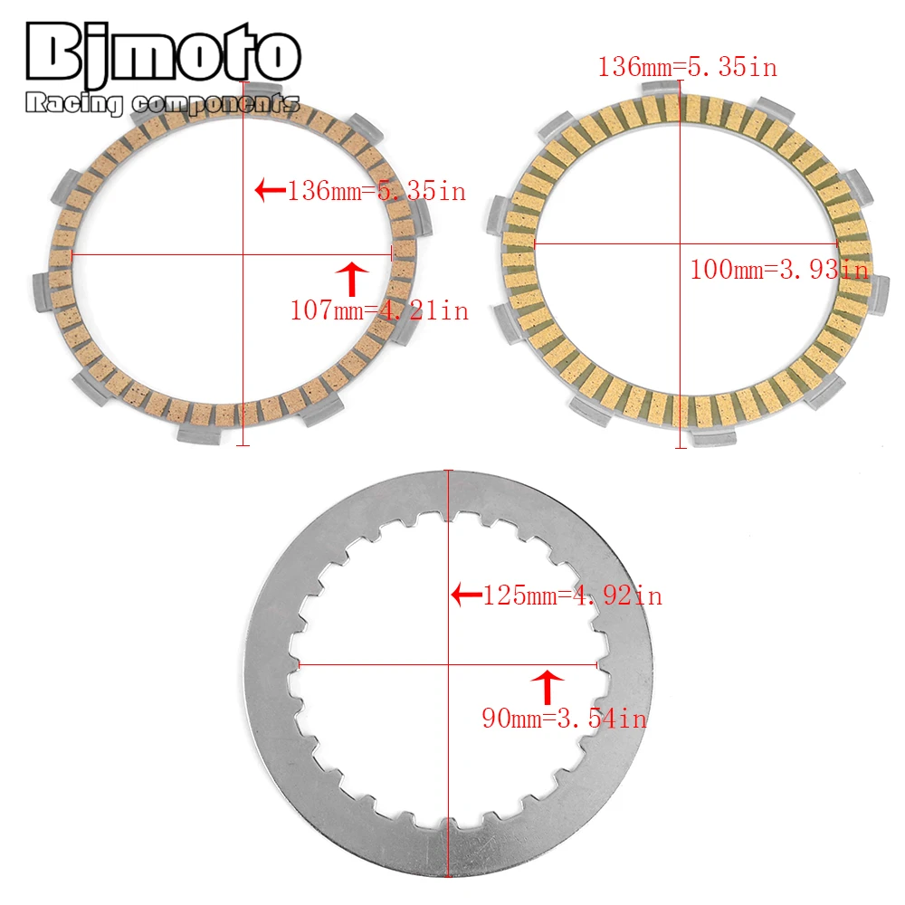 Motorcycle Engine Clutch Friction Plates Disc FOR Honda NT650  Deauville 1998-2005 XL650V Transalp 650 00-07 XRV650 Africa Twin