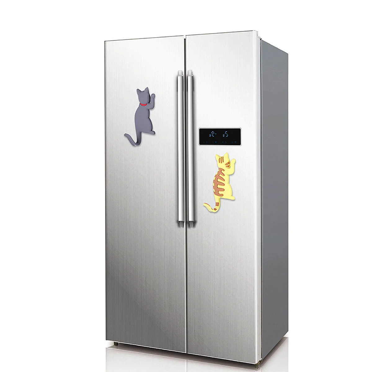 

3Pcs No Tools Required Magnetic Cat Tail Hanger Fridge Stickers Refrigerator Magnets Self Adhesive Organizer Decals 3 Pattern