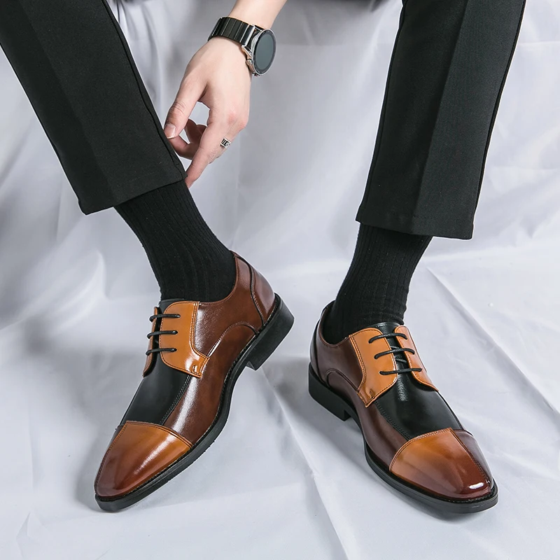 Heren Jurk Schoenen Britse Stijl Mode Slip Op Loafers Heren Grote Maat 48 Man Brogue Schoenen Klassieke Business Schoenen Casual Formal Le