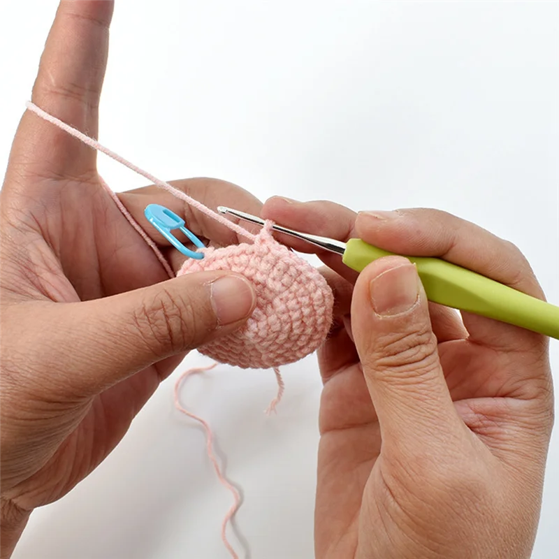 AA80-9 piezas agujas de tejer extralargas agujas de ganchillo suaves y cómodas juego de ganchos de ganchillo con mango ergonómico