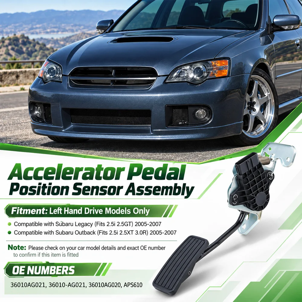 Car Gas Accelerator Pedal Travel Sensor Assembly 6 Pins 36010AG021, 36010AG020  For Subaru Legacy Outback 2005 2006 2007