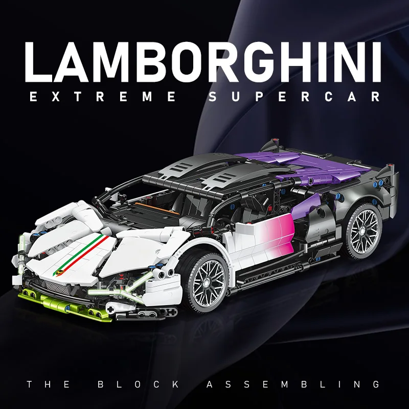 MOC テクニカル 1:14 ビルディングブロック車シティスピードカー高級自動車レーシング車両スーパーレーサーレンガのおもちゃ子供のためのギフト