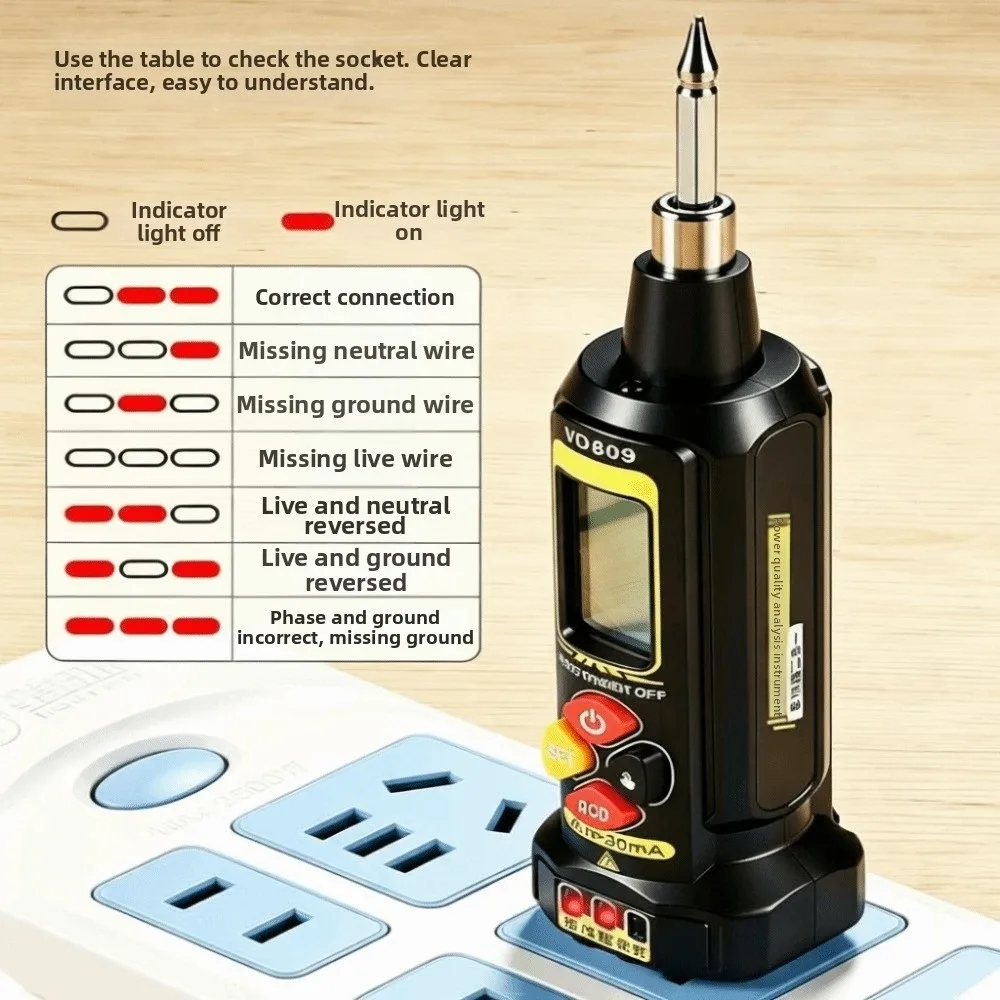 High-Precision Voltage Tester Pen Non Contact Multi-functional Electric Test Pen Cross-head Flathead 0-600V Live Wire Detector