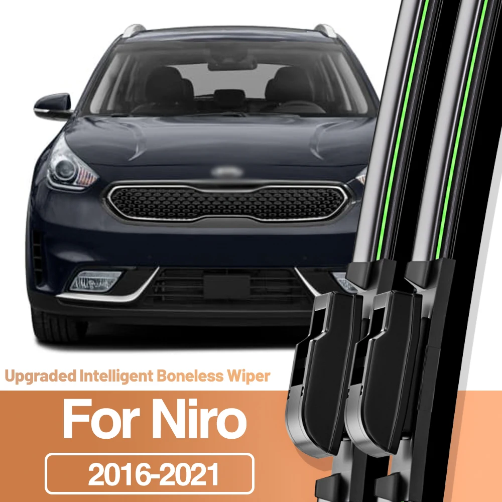 2pcs For Kia Niro 2016-2021 Front Windshield Wiper Blades Windscreen Window Accessories 2017 2018 2019 2020