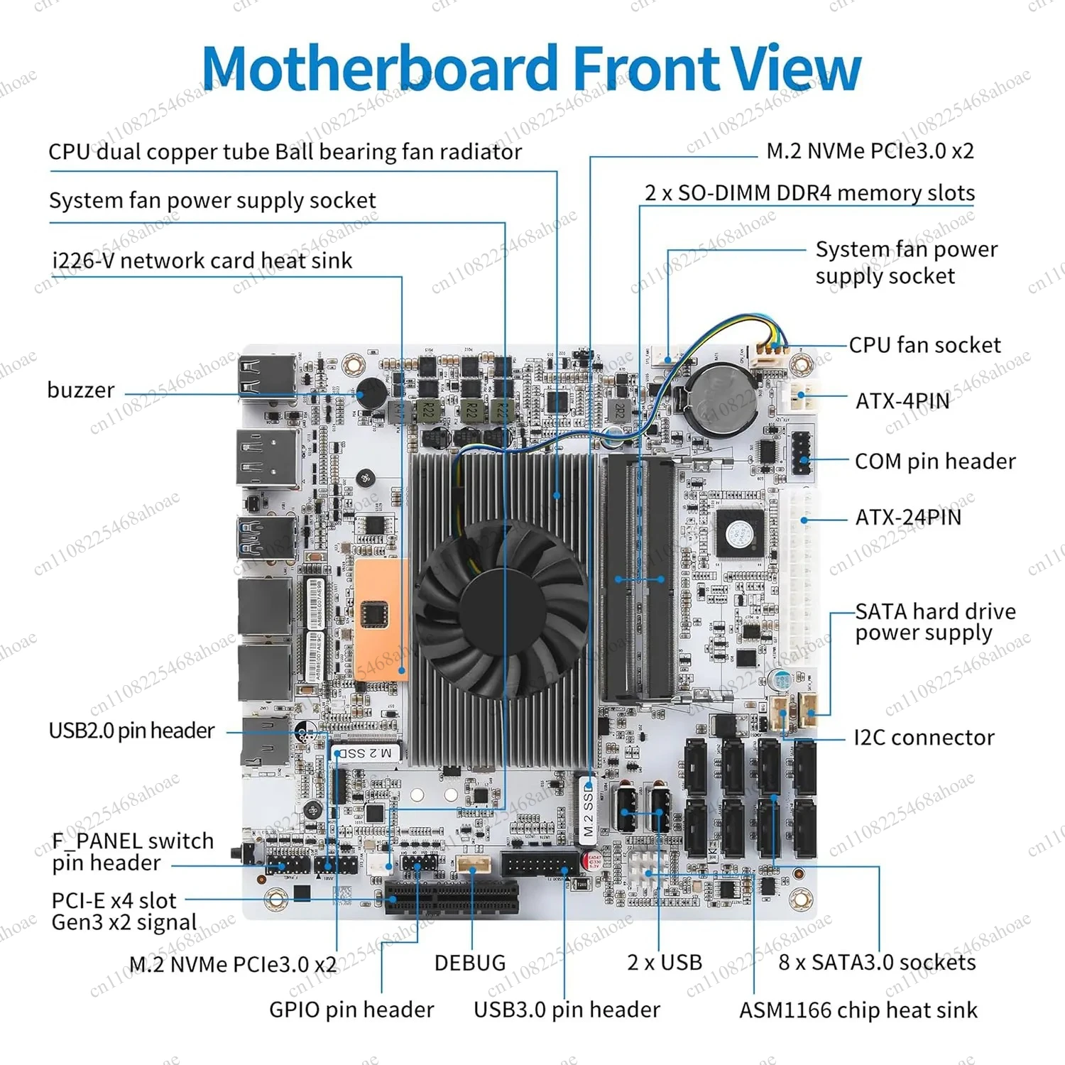 Carte mère NAS Mini ITX blanch - Mini Itx Dual 2.5G Nas Motherboard avis et prix