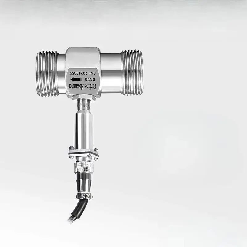 

Liquid Turbine Flow Meter Water, Pipeline Type Stainless Steel Diesel Alcohol Digital Flow Sensor