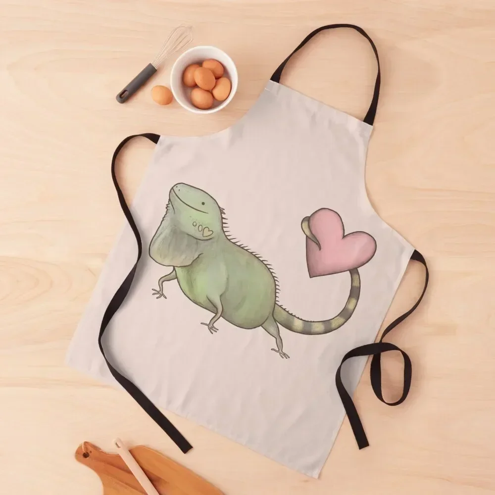 

Iguana Love You Apron kitchen and home For Women Kitchen Apron