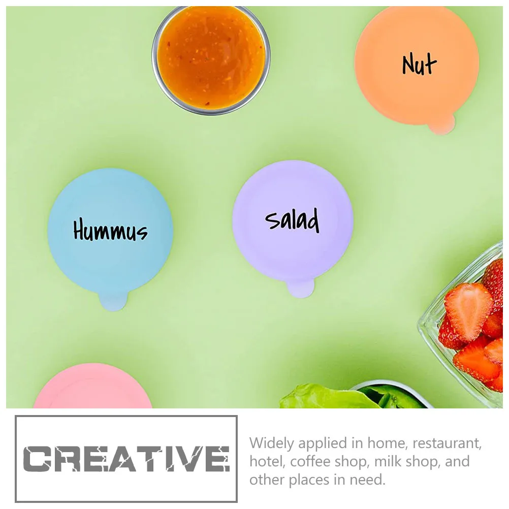 

6pcs Condiment Sauce Cup Cover Design Heat Resistant Rustproof Kitchen Sauce Holder For Outdoor Picnic Barbecue Dipping Cups