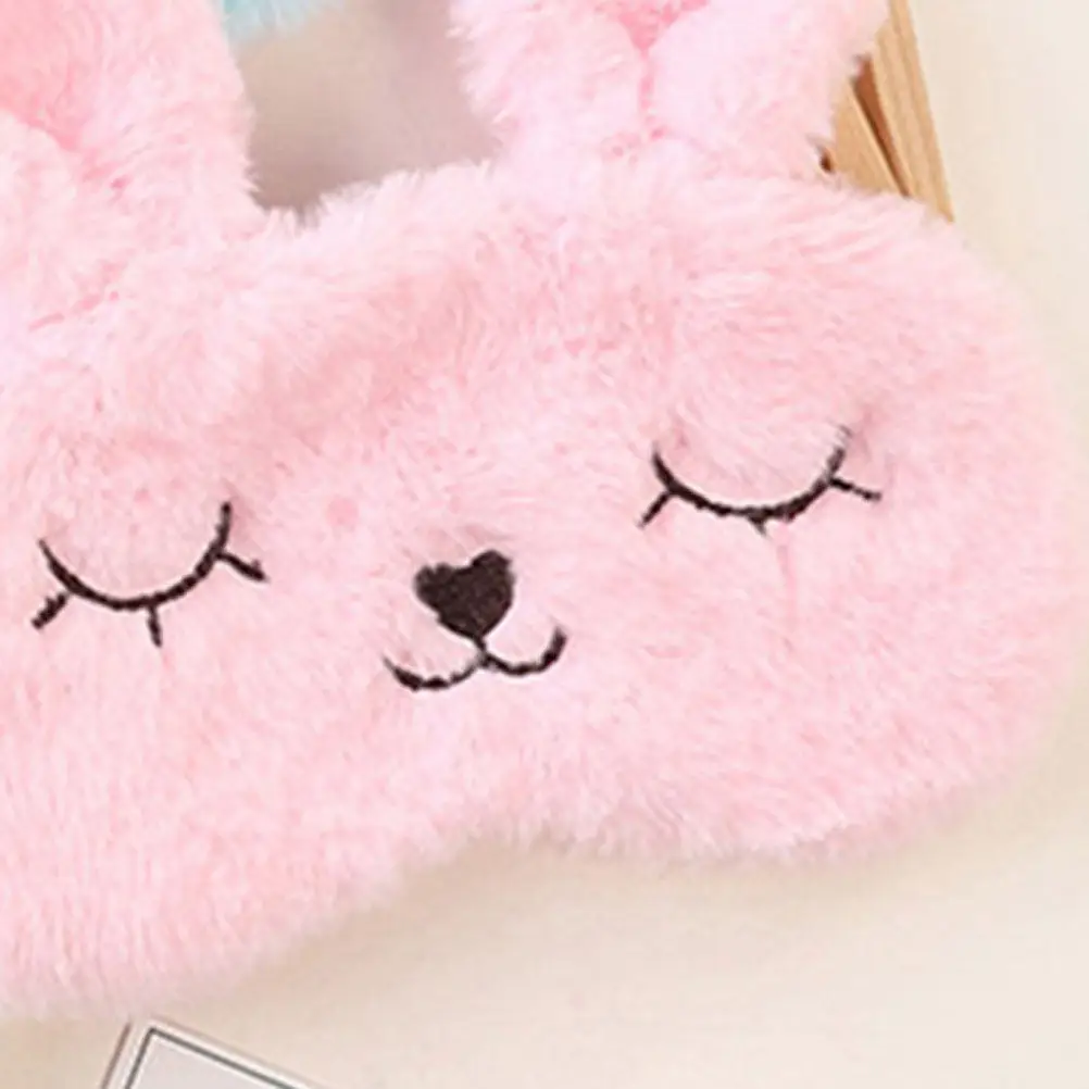 2Pcs Rabbit-Themed Sleep Mask Gentle on Skin Completely Light Blocking Comfortable Fit for Adults Unisex Night Use