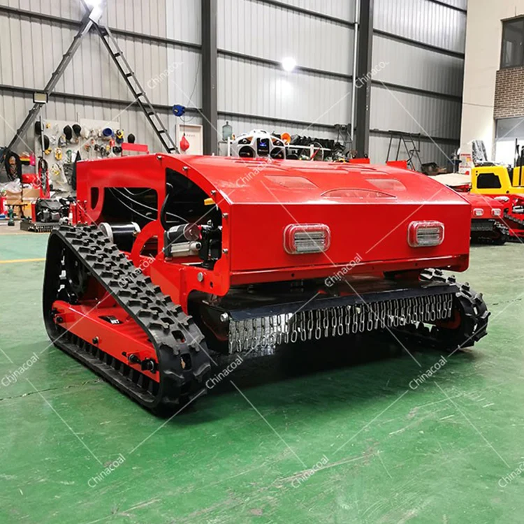 High Quality Small Lope All Terrain Intelligent Crawler Remote Control Electric Petrol 2-Stroke Lawn Mowers for CE Certified
