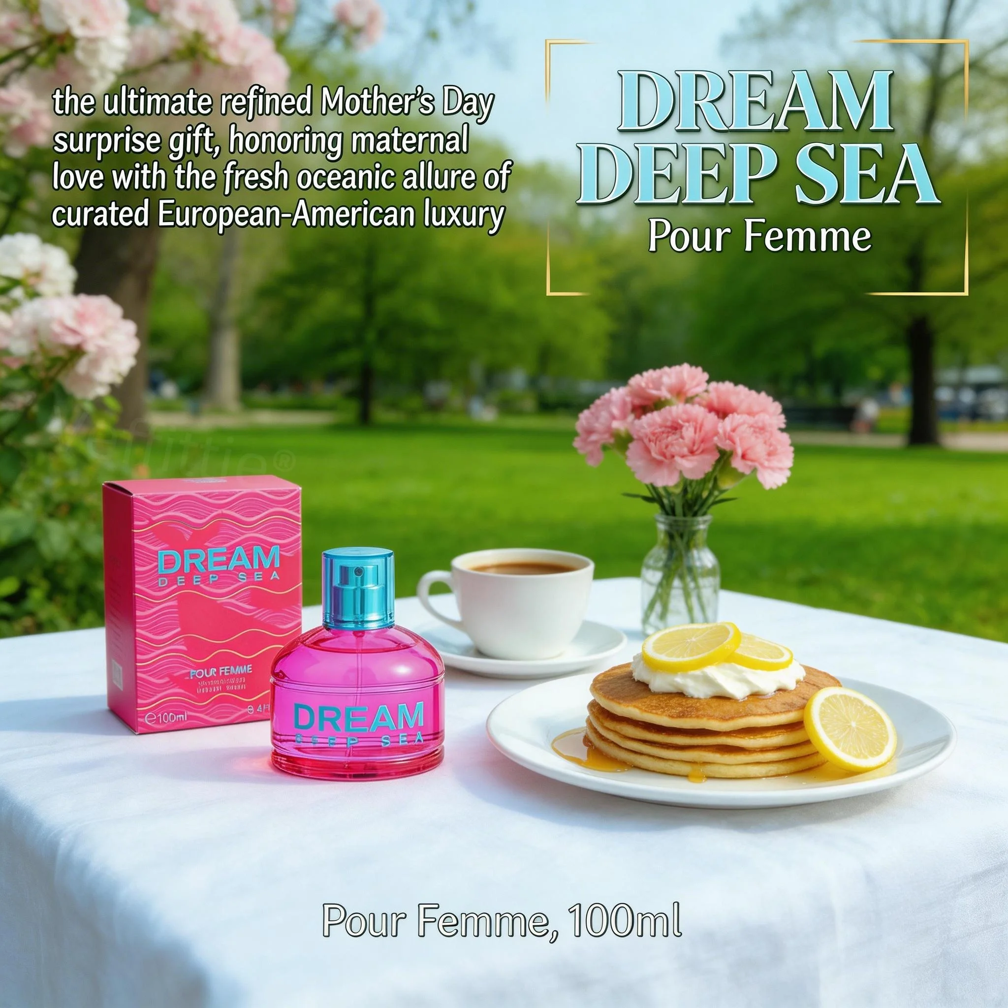 

Elegant Linden Blossom Harmony EDT 100ml 3.4oz, Long Lasting Refined Fruity Floral Scent, Artistic Lifestyle Wear, Delicate
