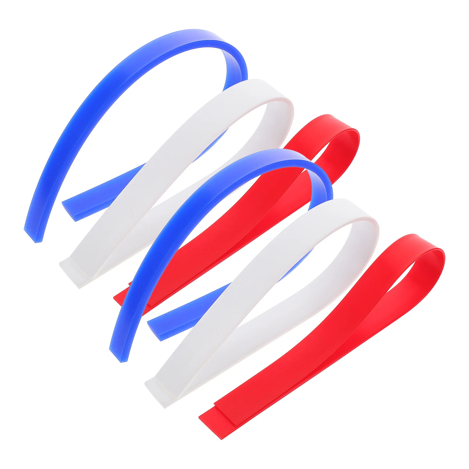 

6Pcs Dough Thickness Balance Rulers Silicone Measuring Strips for Rolling Pin Guides Baking Tools 2 4 6mm Uniform Biscuit Making