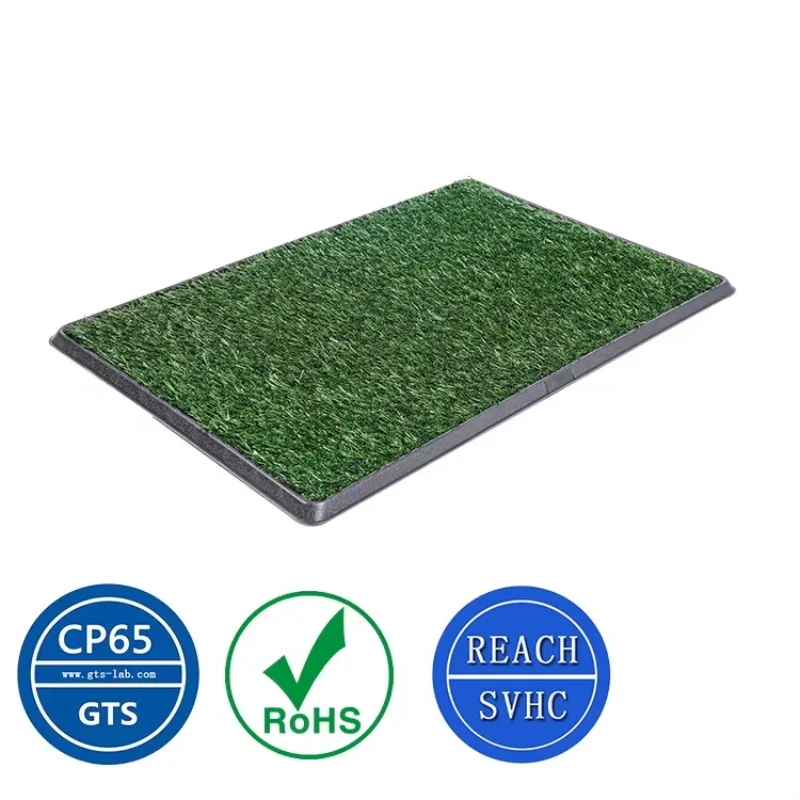 

Large Size With Pee Potty Pad Turf Flooring Plastic Dog Toilet Large Portable Pets Dogs Indoor/Outdoor Artificial Grass Toilet