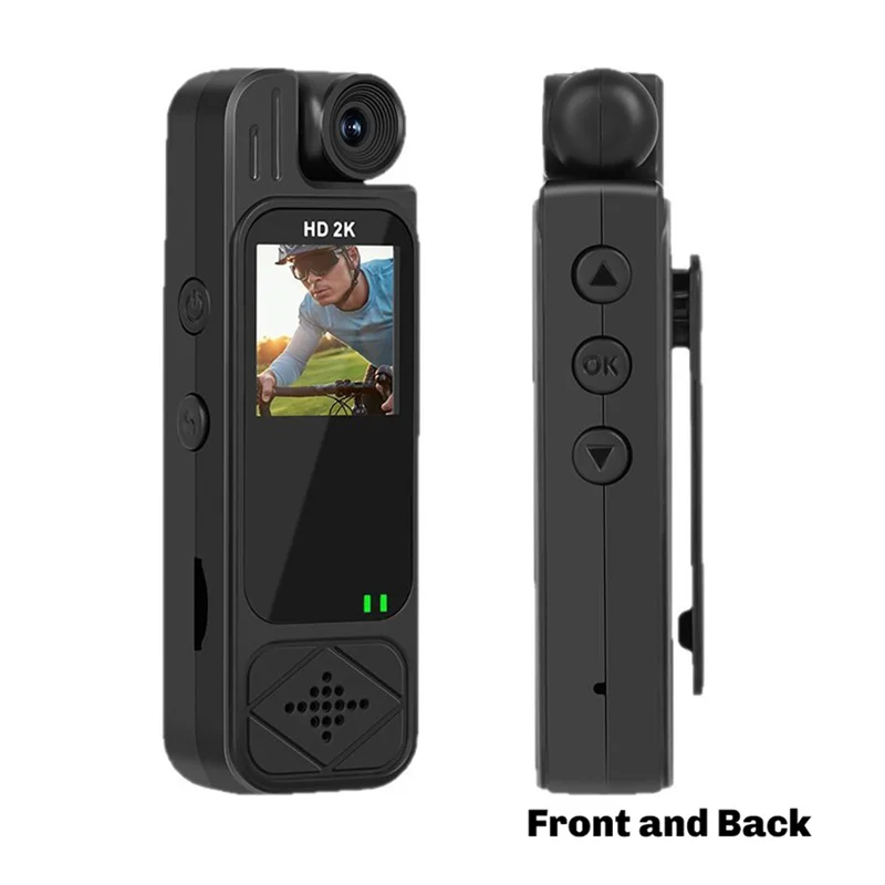 كاميرا للرؤية الليلية بالأشعة تحت الحمراء 1080P لمسجل إنفاذ القانون مع شاشة مشبك خلفي صغير لتسجيل الأدلة الأمنية