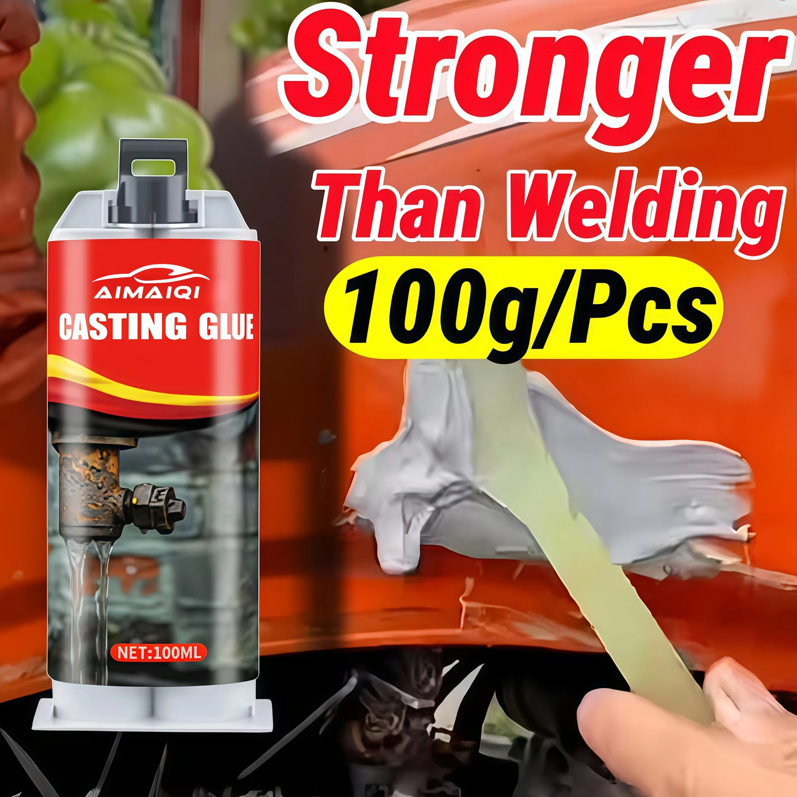 Multi-Purpose Casting Weld Glue Quick Repair for Automotive Metal Pipe & Components