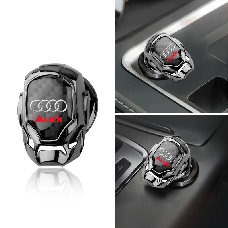 1Pcs Car One-button Ignition Switch Protection Cover For Audi sline TT Q2 Q3 Q5 Q7 Q8 A3 A4 A5 A6 A7 R8 B5 B6 B7 B8 C5 C6 C7 V8