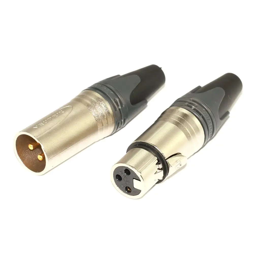 20PCS/lot FOR NEUTRIK connector 10PCS NC3MXX & 10PCS NC3FXX Male et femelle Un ensemble 3 Broches XLR Connecteur avec!