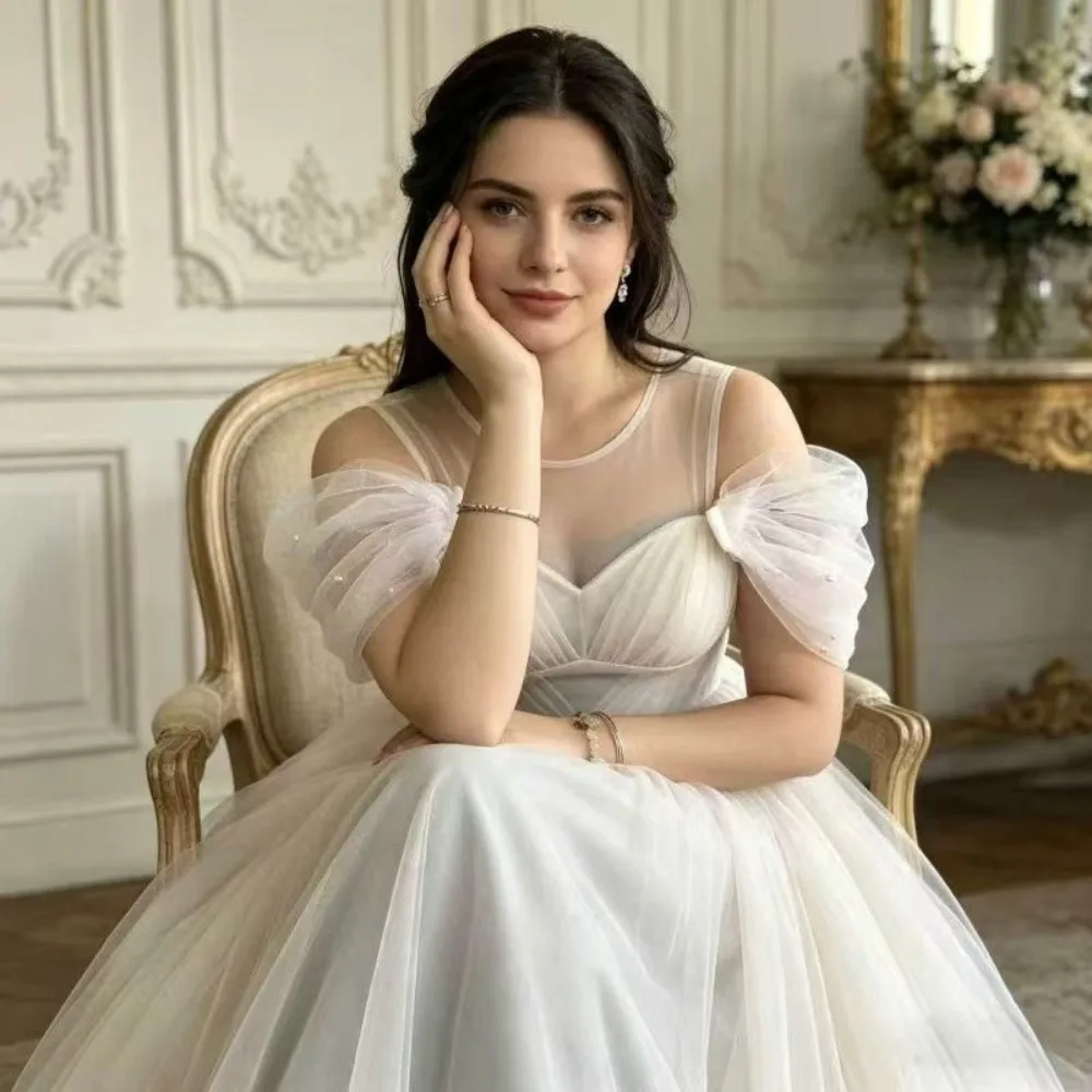 With Pearls Bridal Sleeves Solid Color Wedding Dress Detachable Shoulder Straps Multiple Colors One-Shoulder Bridal Shawl
