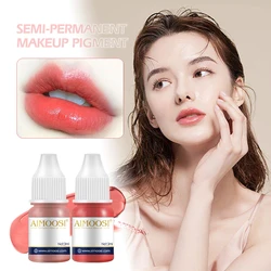 AIMOOSI 3ml tinta de tatuaje para labios pigmento Microblading profesional maquillaje permanente Henna labios tinte consumibles suministros de tatuaje