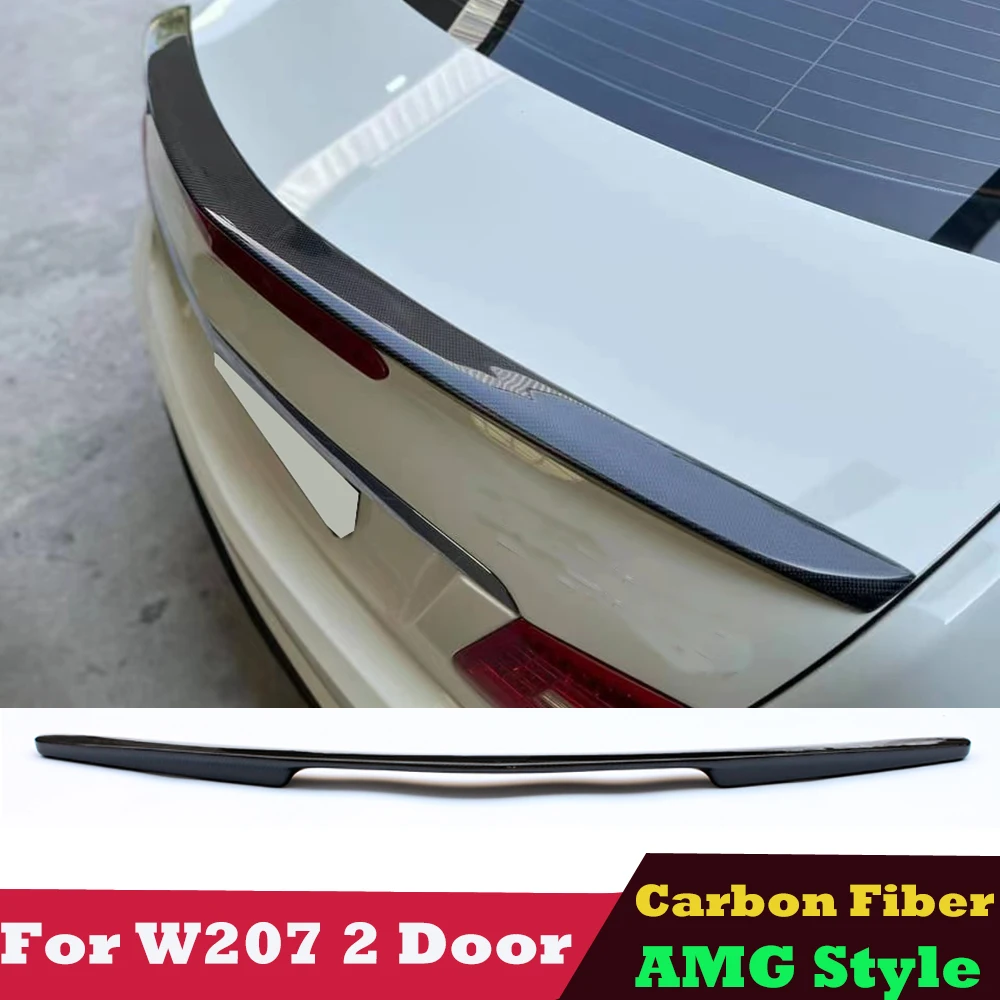 

A207 Spoiler Carbon Fiber Rear Boot Trunk Wings Spoiler for Mercedes E Class W207 C207 Coupe A207 Convertible 2010-2017