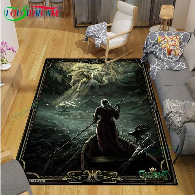 Exquisite 3D Game The W-Witcher Carpets Children's Room  Living Room Decoration Carpets for Bed Room Rug Anime Rug  Area Rug