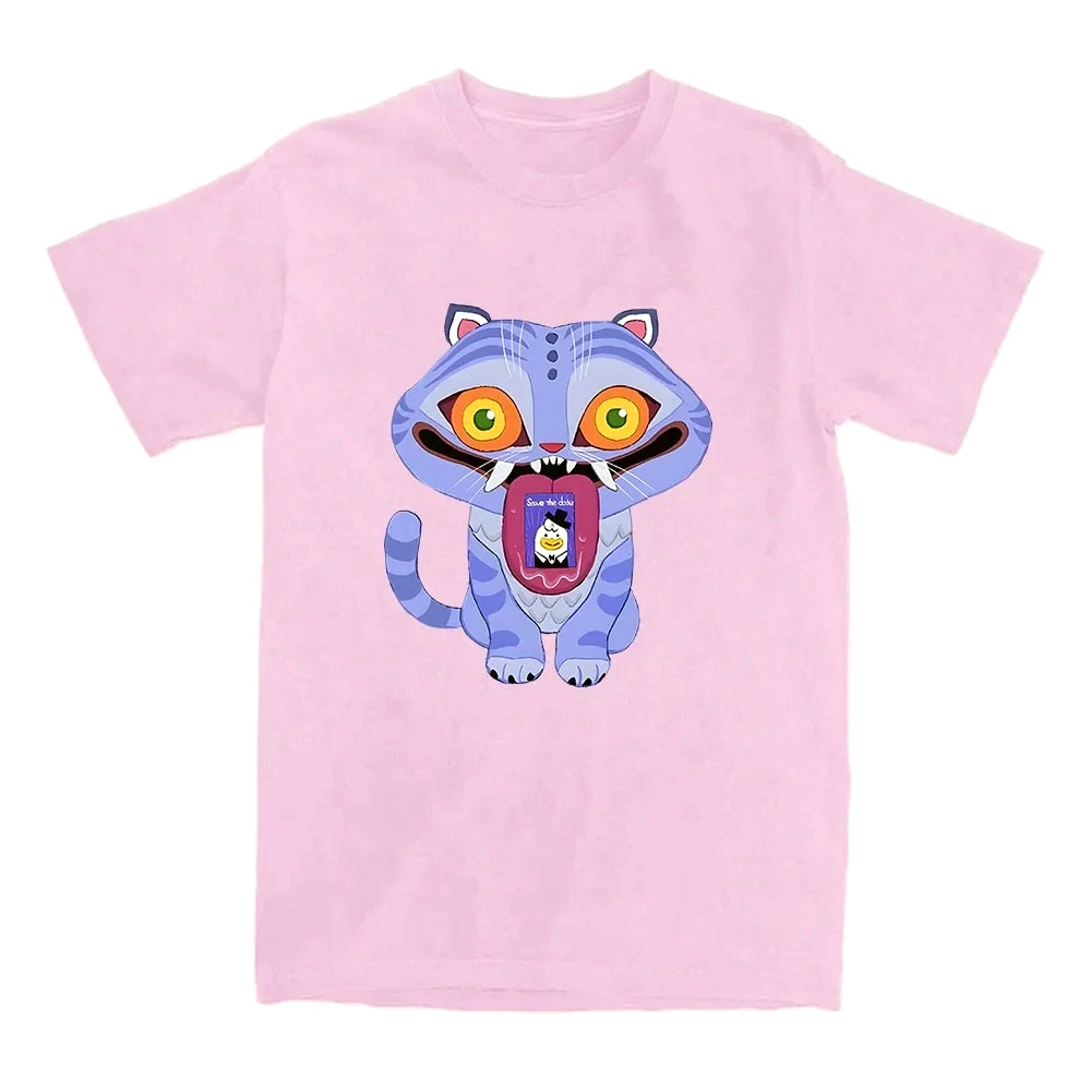 KPop شيطان الصيادين Derpy المرأة بلايز قصيرة الأكمام الإناث الصيف الجولة الرقبة موضة تي شيرت الفيلم طباعة تي شيرت