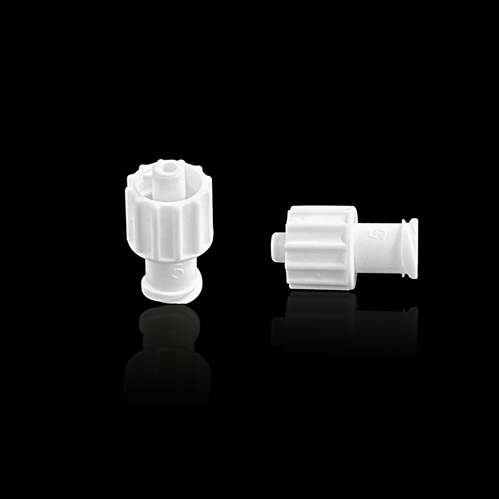 100pcs Luer Lock Male and Female Connectors for Luer and Catheter Systems, Male/Female Fittings, for Medical and Laboratory Use