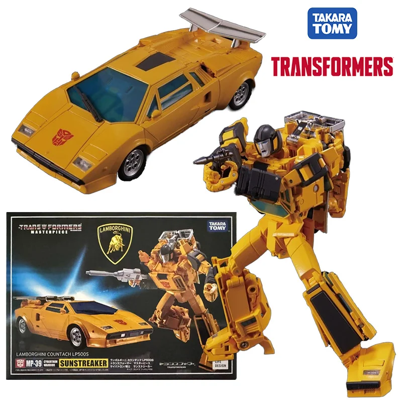 Takara Tomy Transformers Masterpiece MP-39 Sunstreaker 12Cm Anime Oryginalna figurka akcji Model Kolekcja zabawek dla dzieci