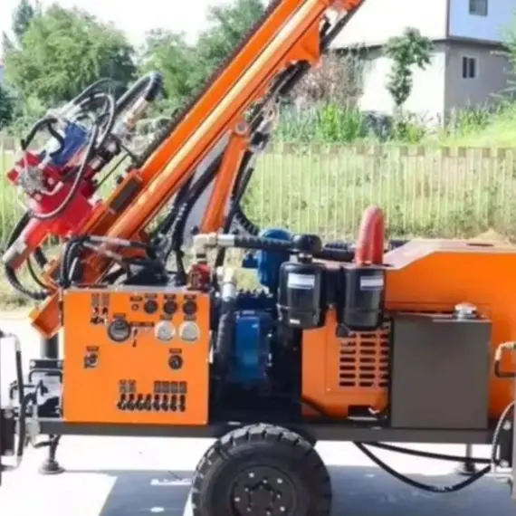 Customized Mobile Crawler Boring Machine 200M Hydraulic Rotary Efficient Reliable Dependable Deep Water Well Drilling Machine