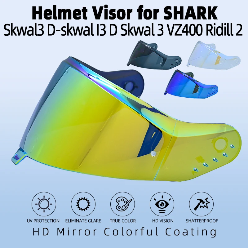 

Козырек для шлема Shark Skwal3 D-skwal I3, солнцезащитное стекло D Skwal 3 VZ400, козырек для шлема Ridill 2, лобовое стекло, аксессуары для мотоциклов
