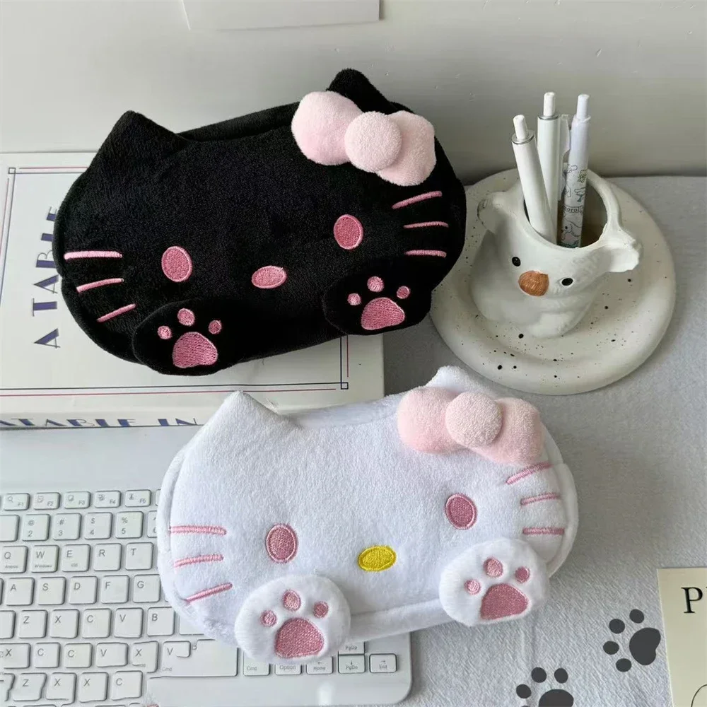 لطيف الكرتون HelloKitty أفخم مقلمة موضة سعة كبيرة تخزين مكتب طالب حقيبة أدوات مكتبية الفتيات حقيبة مستحضرات تجميل الهدايا