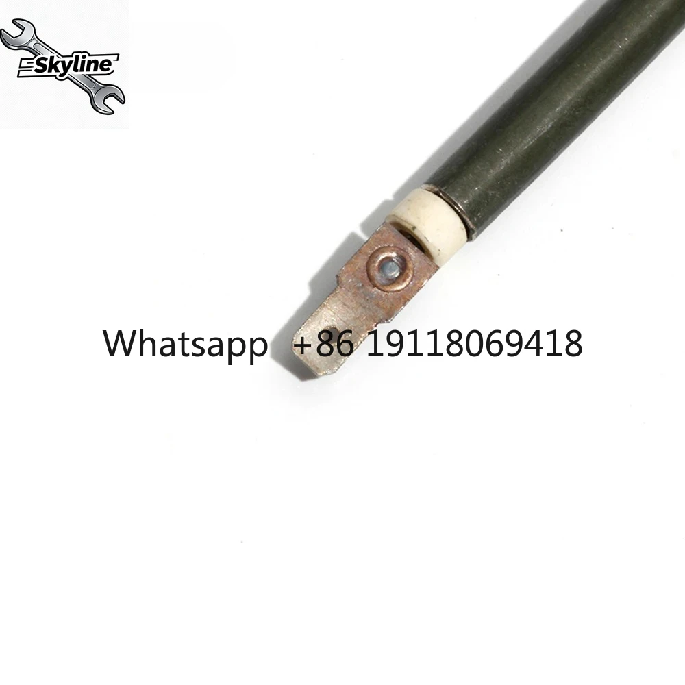 2 PCS 440/450/480/500mm Green Heating Element with Round Metal Sheet for Electric Oven Electric Heat Tube by Annealing