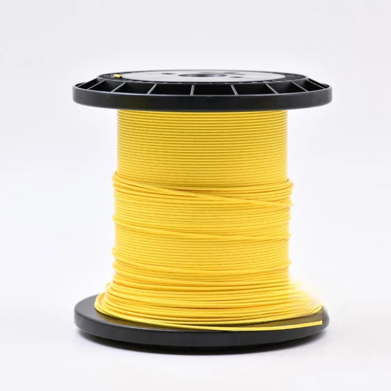 Gold and silver wire, pure gold and sterling silver alloy wire, 1mm with insulation skin yellow
