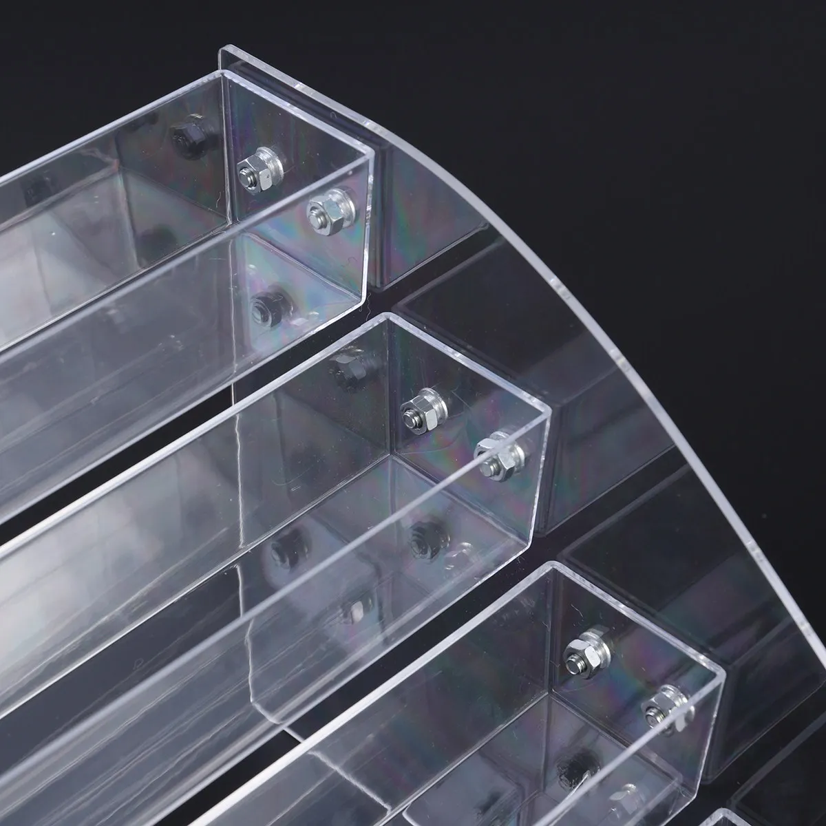 5 Layers Nail Polish Organizer Rack Acrylic Holder Stable Anti Slip Base Large Capacity Display Stand