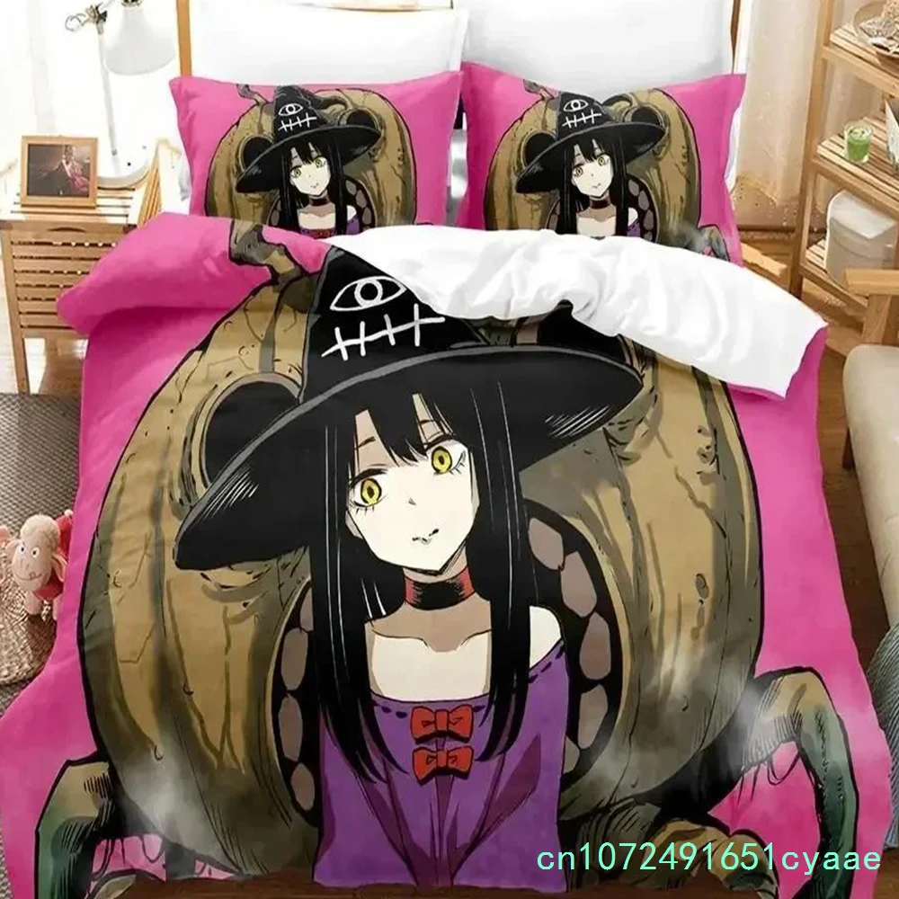Anime Mieruko-chan Bedding Set For Bedroom Soft Modern Bedspreads Comefortable Kids Duvet Cover Quilt Cover And Pillowcase