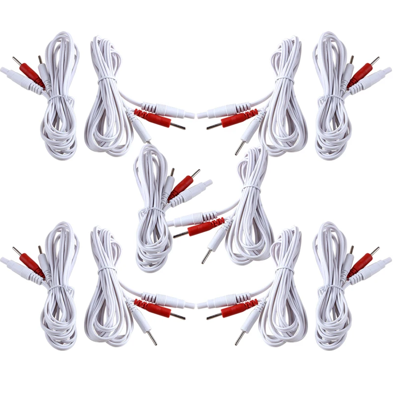 

Replacement Jack Electrode Lead Wires 2/4-Button 2/4-In-1 Pin 2.35mm For TENS/EMS Physiotherapy Unit